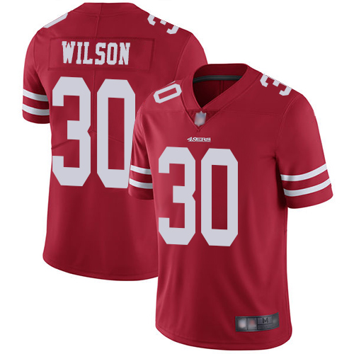 San Francisco 49ers Limited Red Men Jeff Wilson Home NFL Jersey #30 Vapor Untouchable->san francisco 49ers->NFL Jersey
